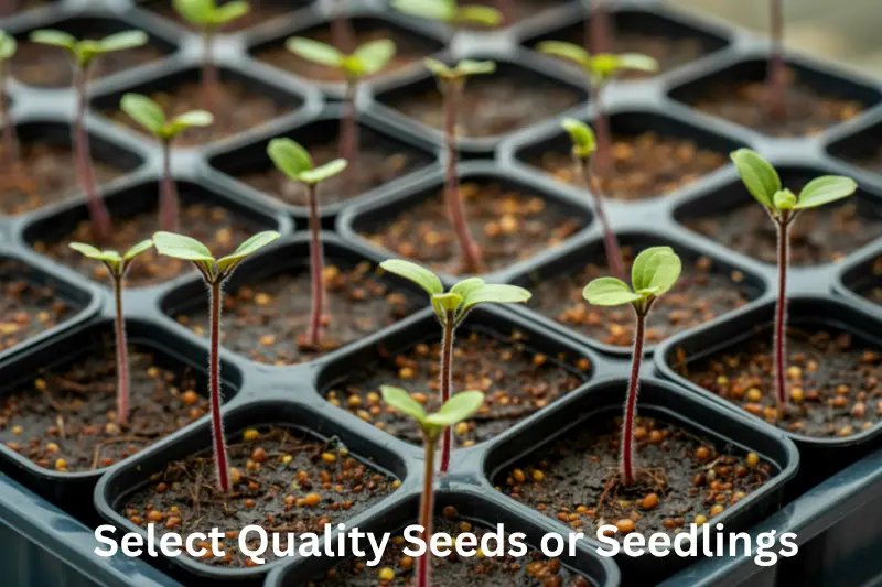 Select Quality Seeds or Seedlings